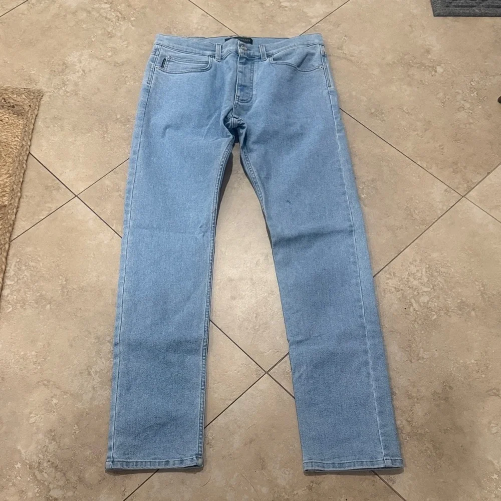 Versace Light Blue Men's Straight Jeans - Picture 1 of 6